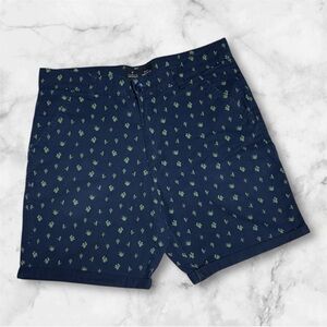 Public record Dark Blue Shorts with Green Cactus Pattern size 30